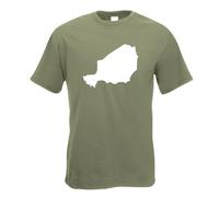 T-Shirt Contour Du Niger Pour Hommes Funshirt Imprimé Design
