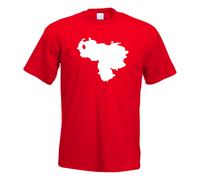 T-Shirt Contour Du Venezuela Pour Hommes Funshirt Imprimé Design