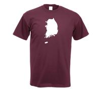 T-Shirt Contour Homme Design Imprimé Corée Sud