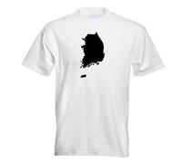 T-Shirt Contour Homme Design Imprimé Corée Sud