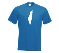 T-Shirt Contour Palestine Pour Hommes Funshirt Imprimé Design