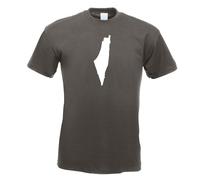 T-Shirt Contour Palestine Pour Hommes Funshirt Imprimé Design