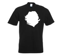 T-Shirt Contour Sierra Leone Pour Hommes Funshirt Imprimé Design