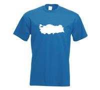 T-Shirt Contour Turquie Pour Hommes Funshirt Imprimé Design