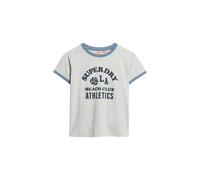 T-shirt contrastÃ© Ã motif femme Superdry Athletic Essentials Beach Gris M