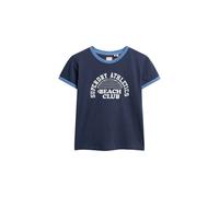 T-shirt contrastÃ© Ã motif femme Superdry Athletic Essentials Beach Bleu L