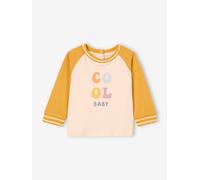 T-shirt cool baby manches longues bébé en coton bio moutarde 6M(67CM)