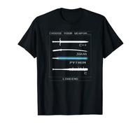 T-shirt Cool Developer Choose Your Weapon C++ Java Python C T-Shirt