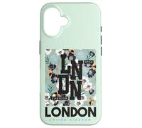 T-Shirt Cool London, Motif Floral de Londres Coque pour iPhone 16
