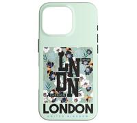 T-Shirt Cool London, Motif Floral de Londres Coque pour iPhone 16 Pro