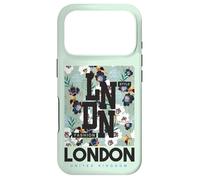 T-Shirt Cool London, Motif Floral de Londres Coque pour iPhone 17 Pro