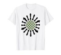 T-Shirt Cool Player Funny Chess for Chess Lover pour Enfants, garçons et Filles T-Shirt Graphique avec Valeur, Homme, Blanc, L