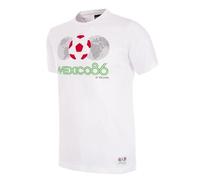 T-shirt Copa Mexique World Cup Emblem 1986 Blanc S Unisex