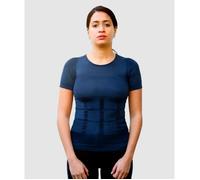 T-shirt Correcteur de Posture Femme - Smart-Shirt® - Manches Courtes Bleu - Compression XL