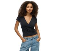 Superdry Cap Corset Short Sleeve T-shirt Noir M Femme
