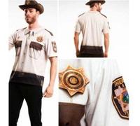 T-Shirt COSPLAY Theme WALKING DEAD - Sheriff (M) G