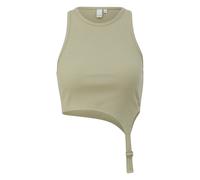 T-shirt côtelé avec détail boucle femme QS Vert L