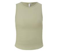 T-shirt côtelé avec fronces sur le côté femme QS Vert S