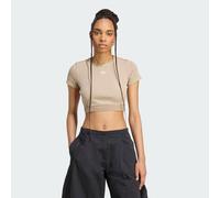 adidas T-shirt Essentials Rib Washed T-Shirt in Beige EU L