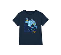 T-shirt coton aladdin let's make some magic bleu marine 12/13A