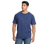 T-shirt coton Ariat Rebar Bleu S
