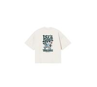 T-shirt coton biologique Kaotiko Lest's Dance Blanc M
