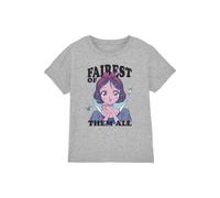 T-shirt coton disney fairest of them all gris chiné 7/8A