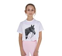 T-shirt coton fille Equestro Ready To The Party Blanc 12 ans