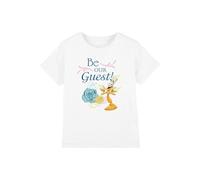 T-shirt coton la belle et la bête be our guest blanc 3/4A