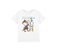 T-shirt coton la belle et la bête don't mind the books blanc 7/8A