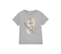 T-shirt coton la reine des neiges fire it up gris chiné 12/13A