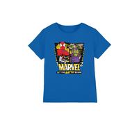 T-shirt Coton Let The Battle Begin Bleu Roi 7/8A