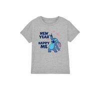 T-shirt coton new year, happy me gris chiné 3/4A