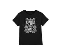 T-shirt coton no sleep till xmas noir 7/8A