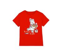 T-shirt coton Noel winnie l'ourson rouge 7/8A