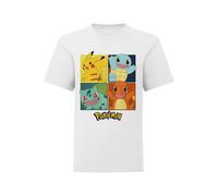 T-shirt coton pokemon blanc 3/4A