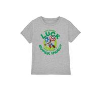 T-shirt coton st patrick's day lucky gris chiné 12/13A