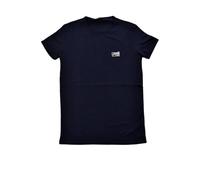 T-shirt coton stretch col rond - Cavalli Class - Homme - Bleu - Manches courtes - Coupe droite M