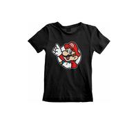T-shirt coton super mario its a me noir 3/4A