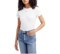 T-shirt coton transitionnel stretch Tommy Jeans blanc - Homme - Bouffante - Manches courtes XS