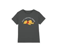 T-shirt coton winnie l'ourson christmas dinner charbon 7/8A