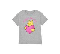T-shirt coton winnie l'ourson free hugs gris chiné 7/8A