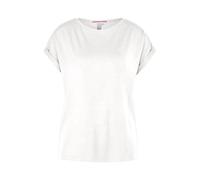 T-shirt coupe ample en lyocell mÃ©langÃ© col rond femme QS Blanc XL