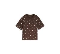 T-shirt coupe carrÃ© imprimÃ© femme Tom Tailor Denim Marron XS