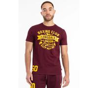 Lonsdale London T-shirt GRUTING Homme Manches courtes 100% coton Coupe standard Bordeaux L