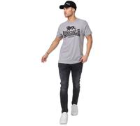 Lonsdale T-shirt pour homme avec logo, gris mélangé, XXXL