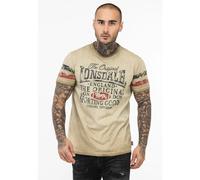 Lonsdale T-shirt Skeld manches courtes sable/bleu marine/rouge taille S homme