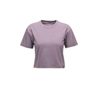 Black Diamond Stripe Crop Short Sleeve T-shirt Gris L Femme