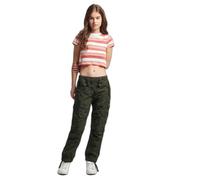 Superdry Top crop Vintage manches courtes – Blanc – Taille M Femme