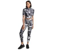Superdry Run 3/4 Tight Crop Short Sleeve T-shirt Noir L Femme